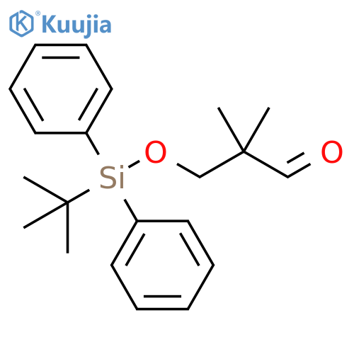 3-(tert-Butyl-diphenyl-silanyloxy)-2,2-dimethyl-propionaldehyde structure