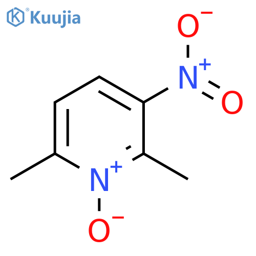 2,6-Dimethyl-3-nitropyridine 1-oxide structure