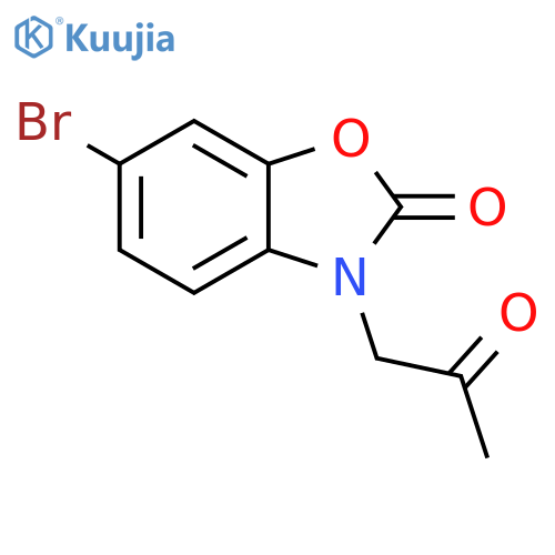 2(3H)-Benzoxazolone, 6-bromo-3-(2-oxopropyl)- structure