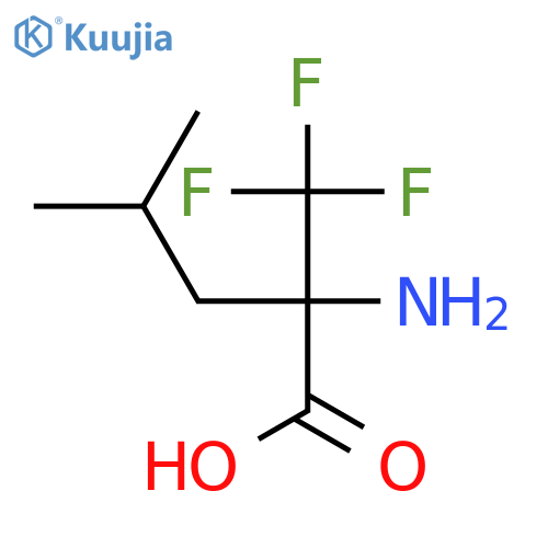 2-amino-4-methyl-2-(trifluoromethyl)pentanoic acid structure