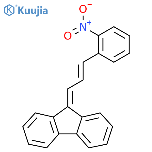 9-[(E)-3-(2-nitrophenyl)prop-2-enylidene]fluorene structure