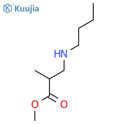 Methyl 3-(butylamino)-2-methylpropanoate structure