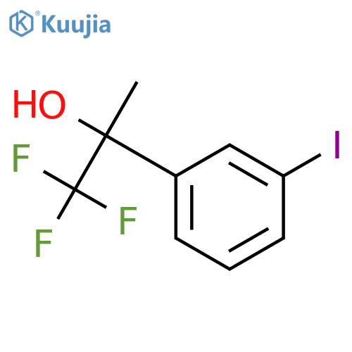 1,1,1-trifluoro-2-(3-iodophenyl)propan-2-ol structure