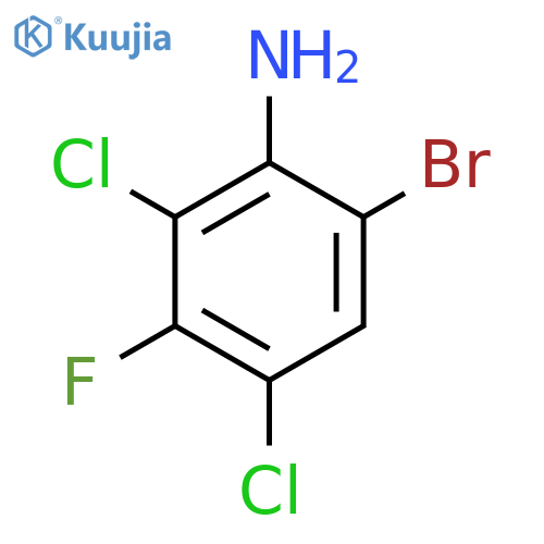 6-Bromo-2,4-dichloro-3-fluoroaniline structure