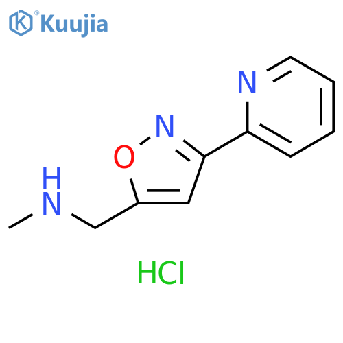 N-methyl-1-[3-(2-pyridinyl)-5-isoxazolyl]methanamine dihydrochloride structure