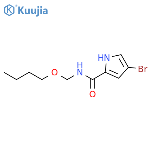 4-bromo-N-(butoxymethyl)-1H-pyrrole-2-carboxamide structure