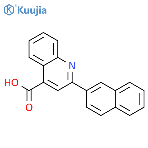 2-(Naphthalen-2-yl)quinoline-4-carboxylic acid structure