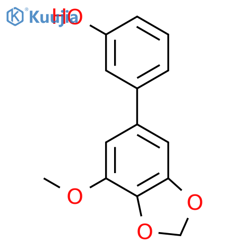 Phenol,3-(7-methoxy-1,3-benzodioxol-5-yl)- structure