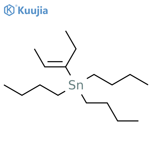 Stannane, tributyl(1-ethyl-1-propenyl)- structure