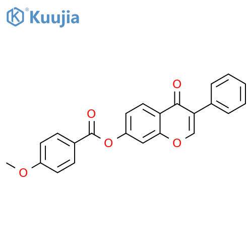 4-oxo-3-phenyl-4H-chromen-7-yl 4-methoxybenzoate structure