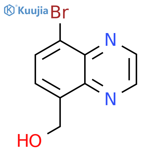 5-Quinoxalinemethanol, 8-bromo- structure