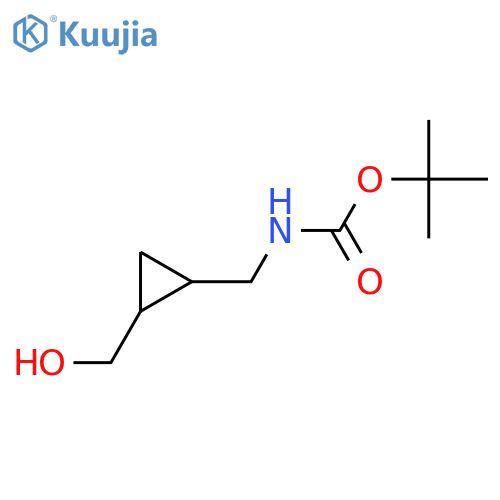 Tert-butyl N-[[2-(hydroxymethyl)cyclopropyl]methyl]carbamate structure