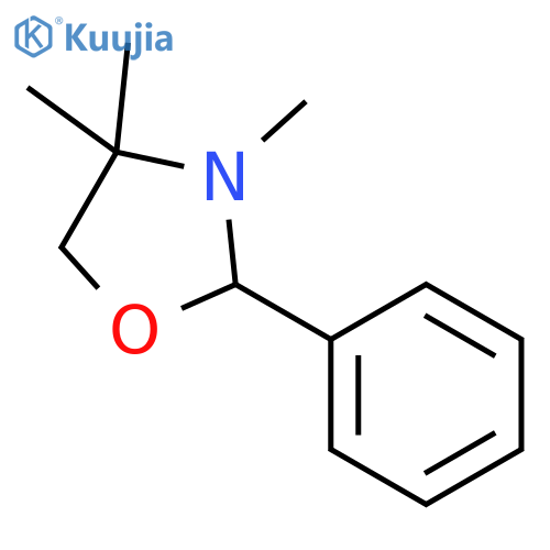 Oxazolidine, 3,4,4-trimethyl-2-phenyl- structure