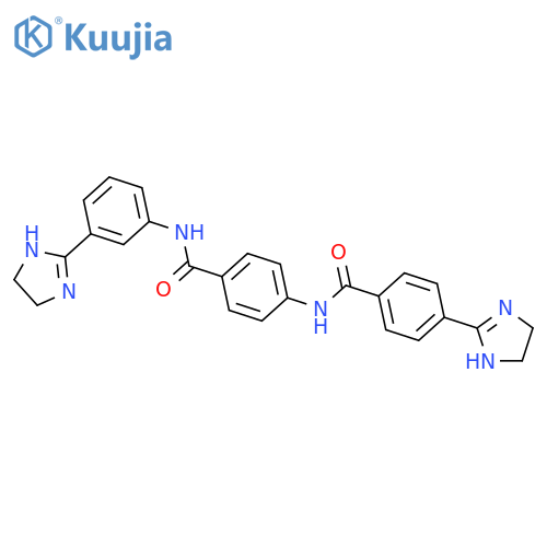 Benzamide,4-[[4-(4,5-dihydro-1H-imidazol-2-yl)benzoyl]amino]-N-[3-(4,5-dihydro-1H-imidazol-2-yl)phenyl]-,hydrochloride (1:2) structure