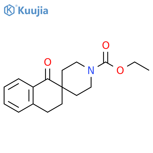 ethyl 1-oxo-3,4-dihydro-1H-spiro[naphthalene-2,4-piperidine]-1-carboxylate structure