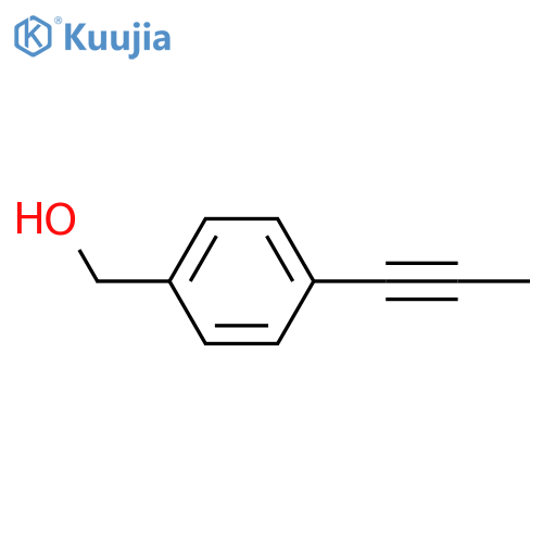 4-(prop-1-yn-1-yl)phenylmethanol structure