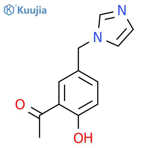 Ethanone, 1-[2-hydroxy-5-(1H-imidazol-1-ylmethyl)phenyl]- structure