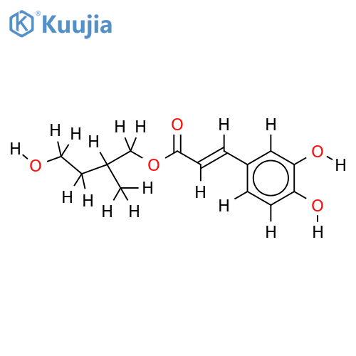 2-methyl-4-hydroxybutyl caffeoate structure