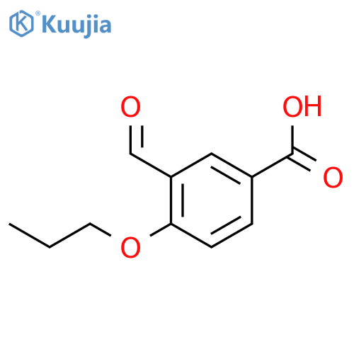 Benzoic acid, 3-formyl-4-propoxy- structure