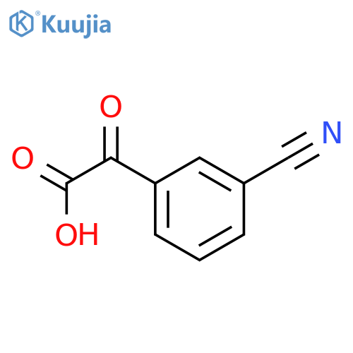 2-(3-cyanophenyl)-2-oxoacetic acid structure