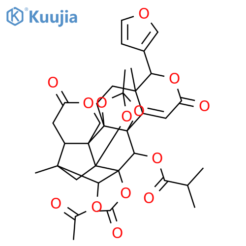Tris(deacyl)andirolide E; 14,15-Didehydro, 30-O-(2-methylpropanoyl), 2,3-di-Ac structure