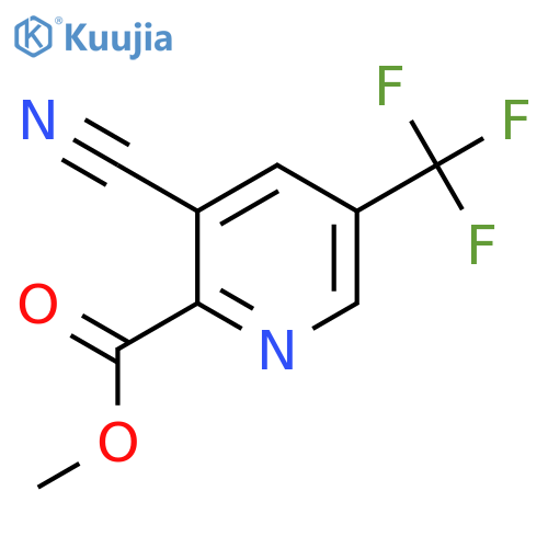 Methyl 3-cyano-5-(trifluoromethyl)picolinate structure