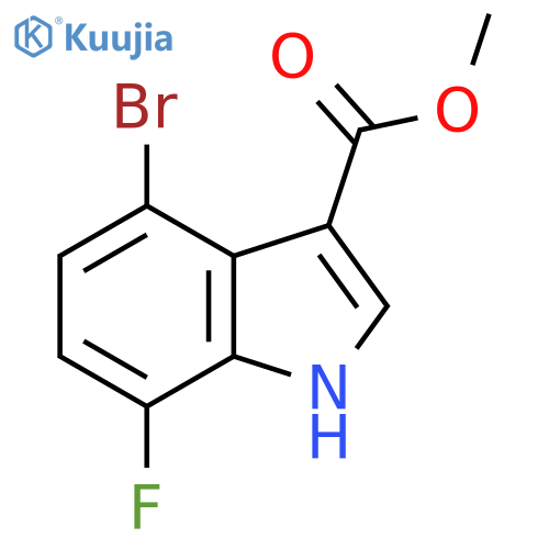 Methyl 4-bromo-7-fluoro-1H-indole-3-carboxylate structure