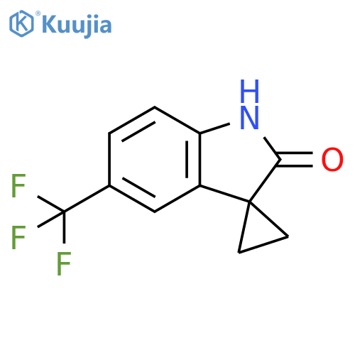 5'-(trifluoromethyl)-1',2'-dihydrospiro[cyclopropane-1,3'-indole]-2'-one structure