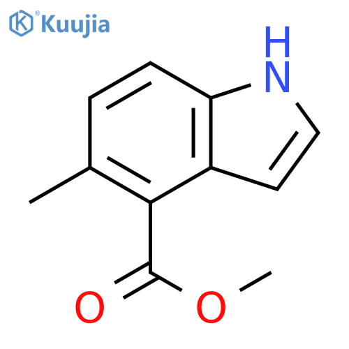 methyl 5-methyl-1H-indole-4-carboxylate structure