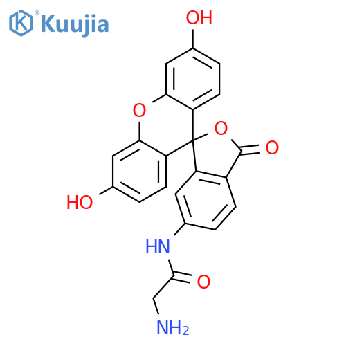 5-(Aminoacetamido)fluorescein(fluoresceinylglycineamide) structure