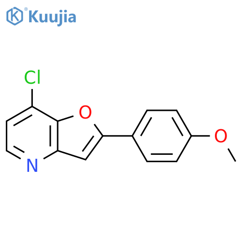 7-Chloro-2-(4-methoxyphenyl)furo[3,2-b]pyridine structure