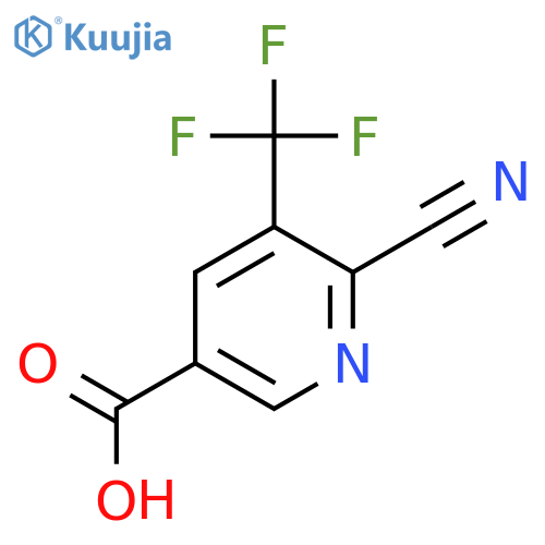 6-Cyano-5-(trifluoromethyl)nicotinic acid structure