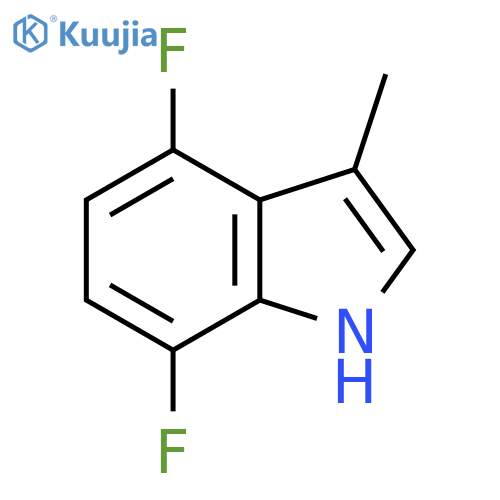 4,7-Difluoro-3-methyl 1H-indole structure