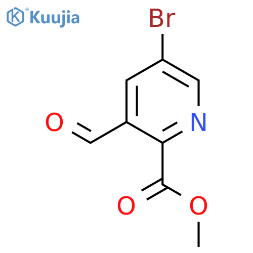 Methyl 5-bromo-3-formylpicolinate structure