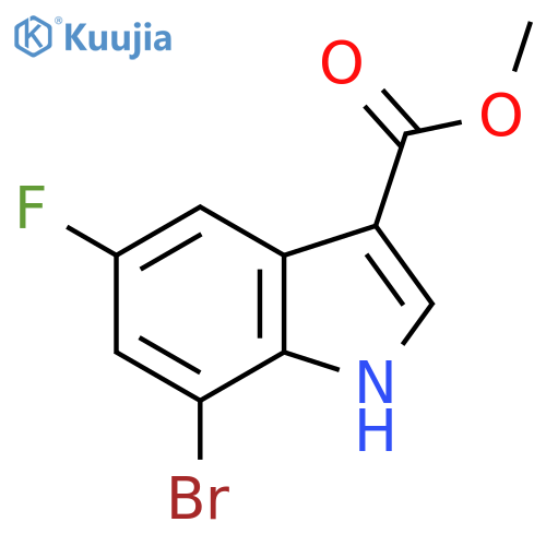 Methyl 7-bromo-5-fluoro-1H-indole-3-carboxylate structure