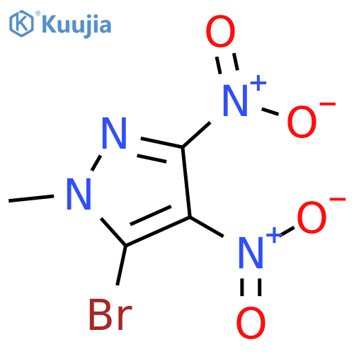 5-Bromo-1-methyl-3,4-dinitro-1H-pyrazole structure