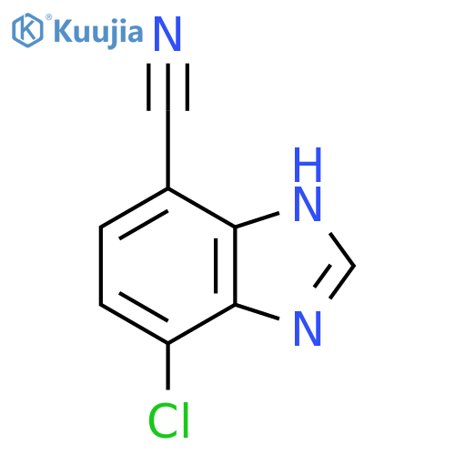 4-Chloro-7-cyano-1H-benzimidazole structure