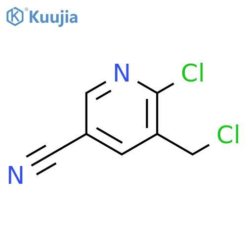 6-chloro-5-(chloromethyl)pyridine-3-carbonitrile structure