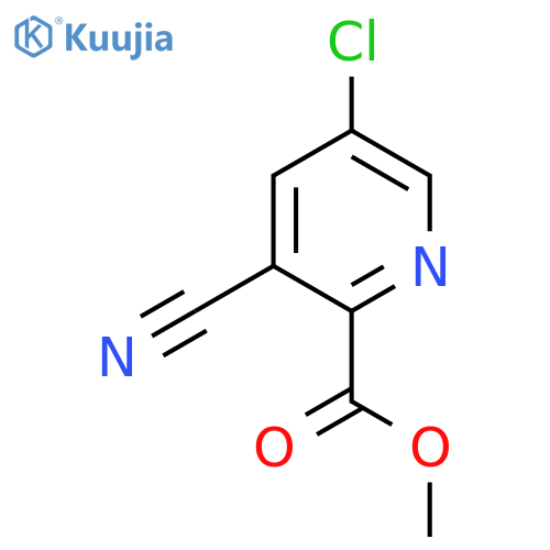 Methyl 5-chloro-3-cyanopicolinate structure