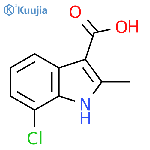 7-Chloro-2-methyl-1H-indole-3-carboxylic acid structure