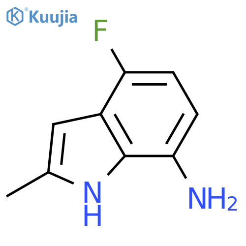 4-Fluoro-2-methyl-1H-indol-7-ylamine structure