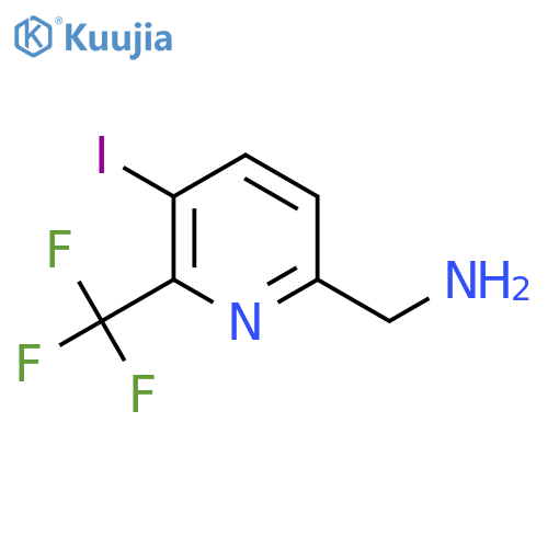 6-Aminomethyl-3-iodo-2-(trifluoromethyl)pyridine structure