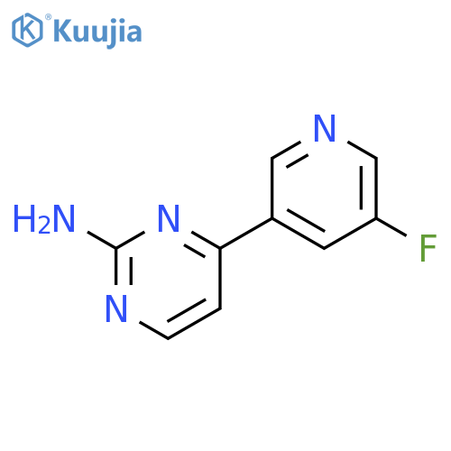 4-(5-fluoropyridin-3-yl)pyrimidin-2-amine structure