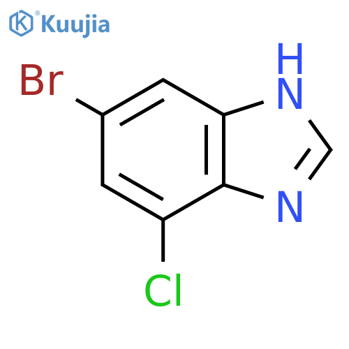 6-Bromo-4-chloro-1H-benzimidazole structure