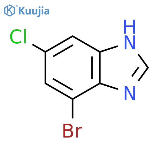 4-Bromo-6-chloro-3H-1,3-benzodiazole structure