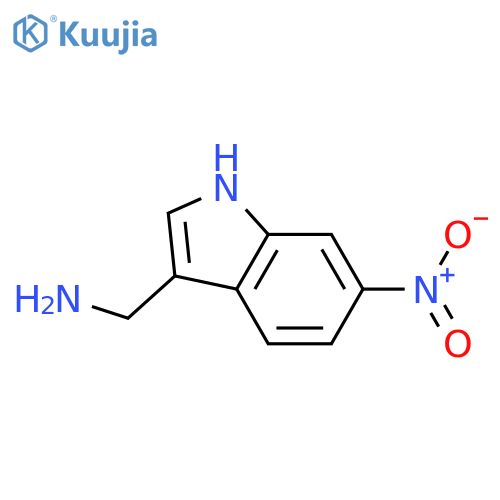 (6-nitro-1H-indol-3-yl)methanamine structure