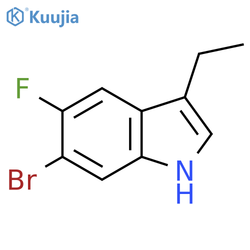 6-Bromo-3-ethyl-5-fluoro-1H-indole structure