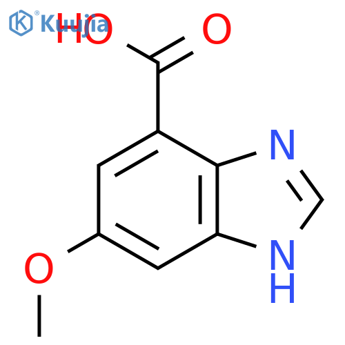 6-Methoxy-1H-benzimidazole-4-carboxylic acid structure