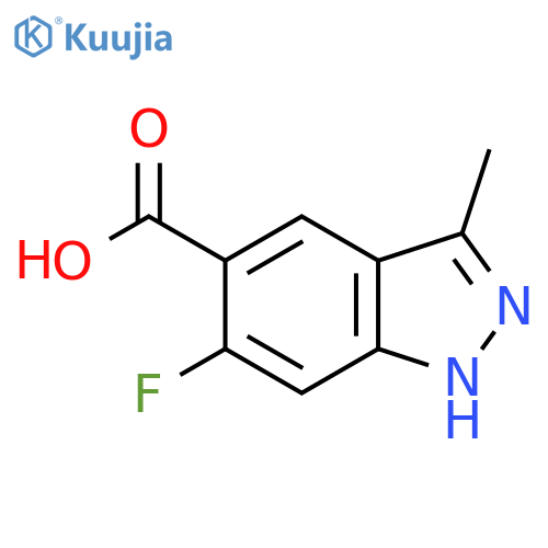 6-fluoro-3-methyl-1H-indazole-5-carboxylic acid structure