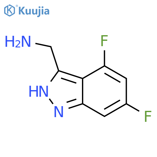 (4,6-Difluoro-1H-indazol-3-yl)methanamine structure